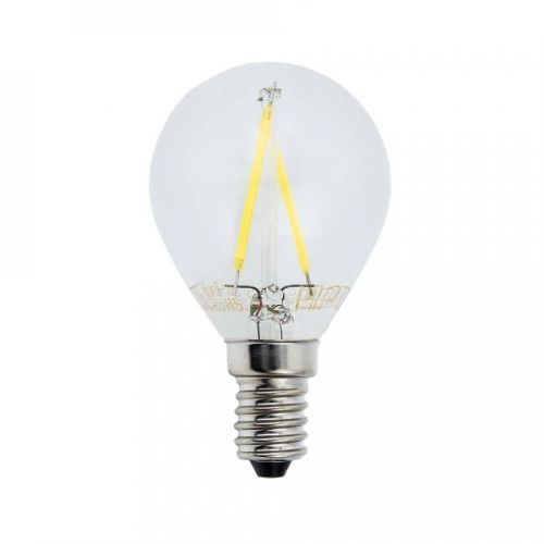 Optonica LED Filament Žárovka G45 E14 2w Studená bílá