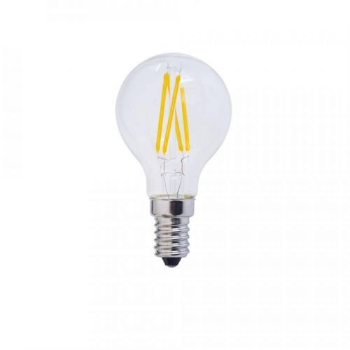 Optonica LED Filament Žárovka G45 E14 4W Teplá bílá