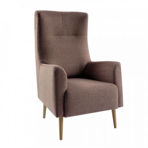 Tempo Kondela Křeslo ušák SAMY – starorůžová/buk