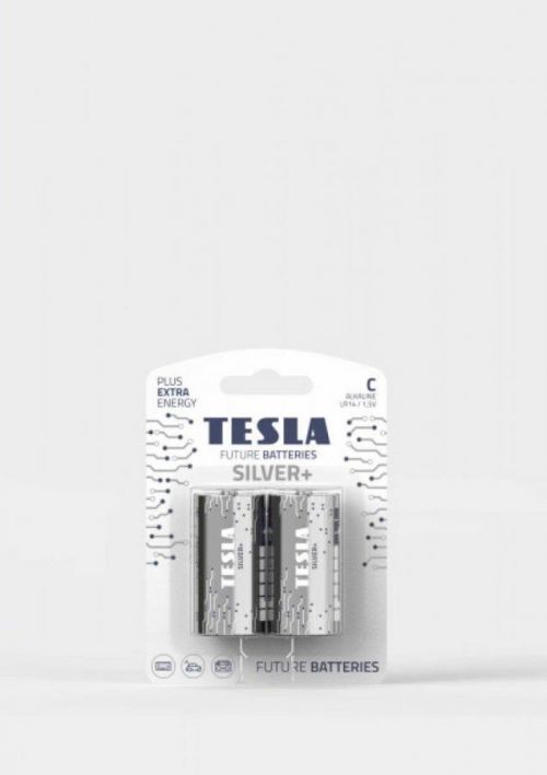 TESLA BATTERIES C SILVER+ (LR14 / BLISTER FOIL 2 PCS)