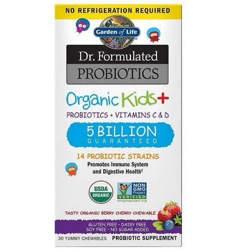 Garden of Life Dr. Formulated organická probiotika pro děti 30 tablet
