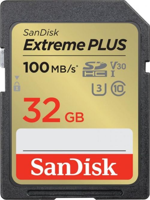 SanDisk Extreme PLUS SDHC 32GB 100MB/s V30 UHS-I