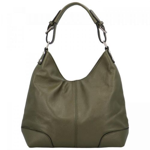 Luxusní kožená kabelka do ruky i přes rameno Lucia, zelená