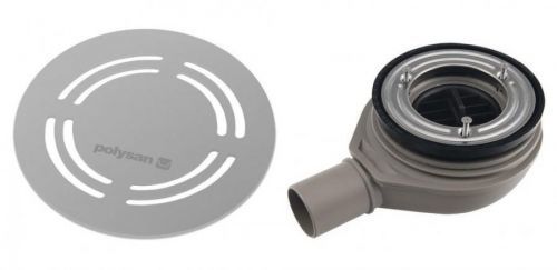 POLYSAN FLEXIA GEBERIT vaničkový sifon, průměr 90mm, DN40, kruhová krytka nerez 17761