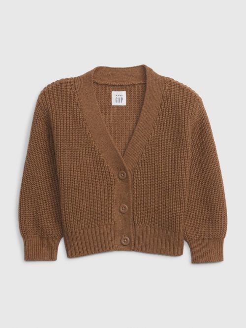 GAP Cardigan dětský Hnědá