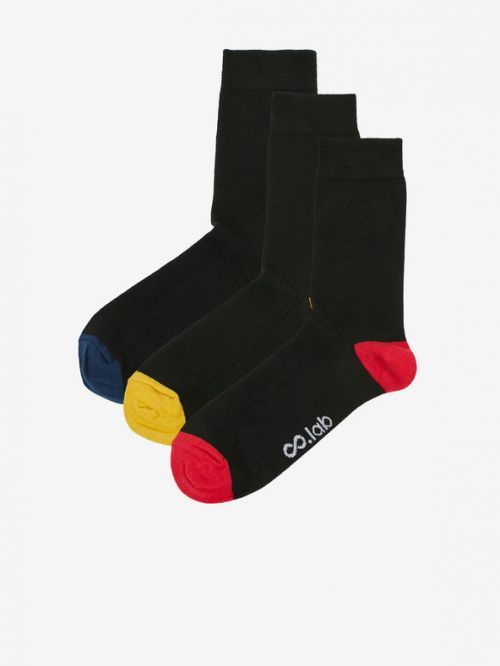 ZOOT.lab Ponožky 3 páry Černá