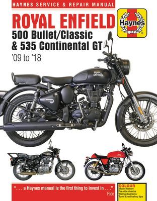 Royal Enfield 500 Bullet / Classic & 535 Continental GT Haynes Service & Repair Manual: '09 to '18 (Editors of Haynes Manuals)(Paperback)