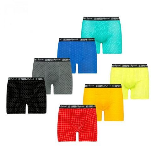 7PACK pánské boxerky Lee Cooper vícebarevné (LCUBOX7P0108-1769860) 3XL