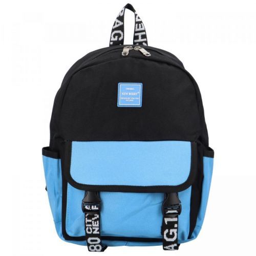 Stylový městský látkový batoh Miško, modrá