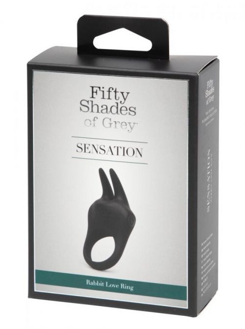 Fifty Shades of Gray - Sensation bunny vibrating penis ring (black)