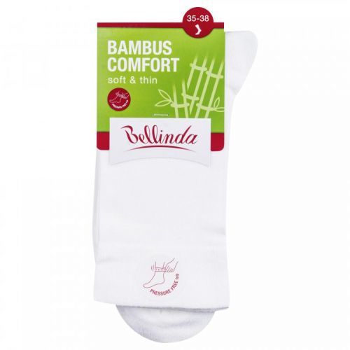 Bellinda Bambusové ponožky dámské Comfort, 35-38 bílé      1 pár