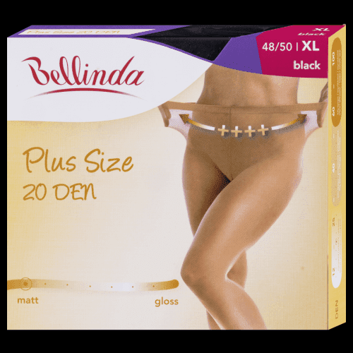 Bellinda nadměrné punčochové kalhoty 20 DEN, 48-50 černé      1 ks