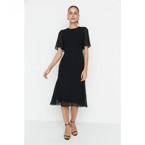 Trendyol Black Basic Chiffon Dress