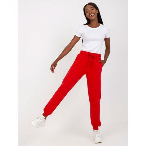 Basic red jogger pants