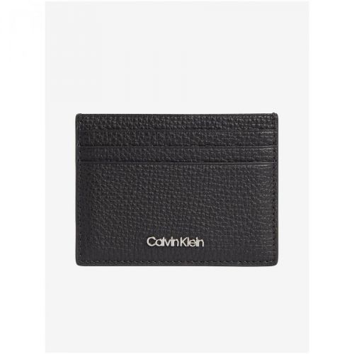 Černé kožené pouzdro na kreditní karty Calvin Klein - Pánské