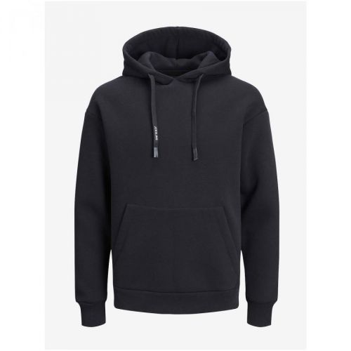 Černá mikina s kapucí Jack & Jones Eking - Pánské