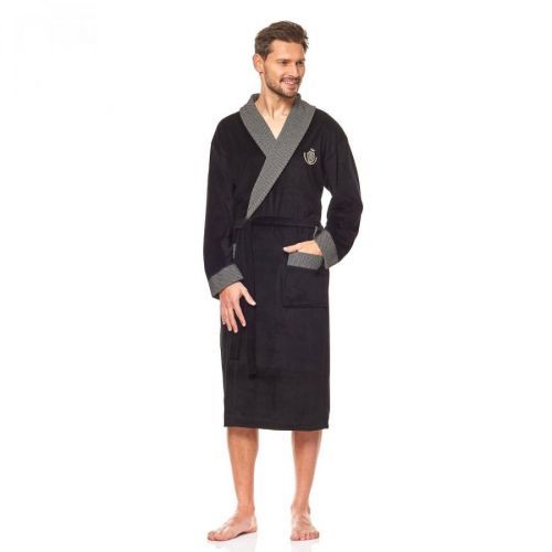 Duke 9102 Black Bathrobe