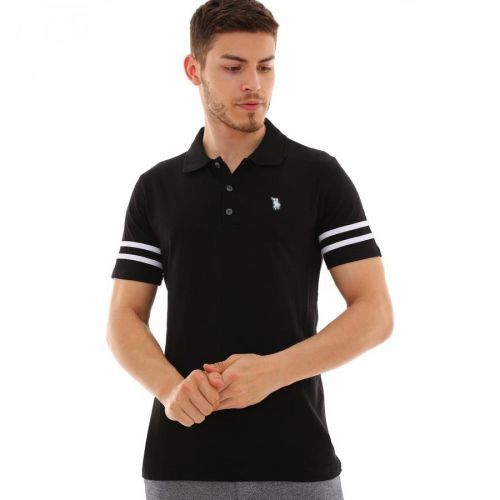 T8585 DEWBERRY MENS T-SHIRT-BLACK-WHITE