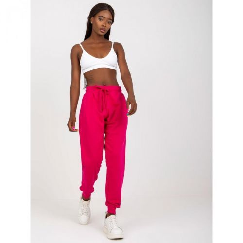 Basic fuchsia high waisted sweatpants