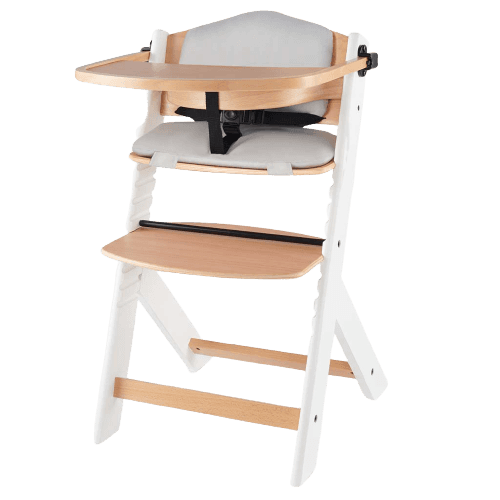 Kinderkraft Židlička jídelní Enock s polstrováním White wooden 1 ks