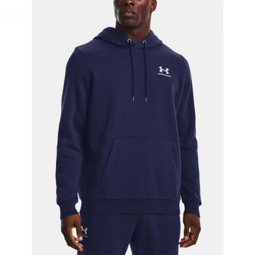 Under Armour Mikina UA Essential Fleece Hoodie-NVY - Pánské