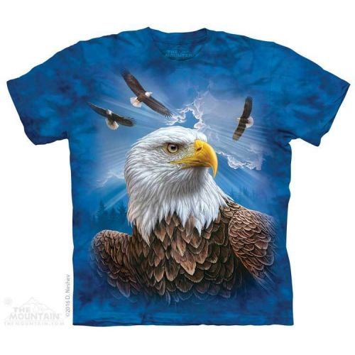 Tričko unisex The Mountain Guardian Eagle - modré, S