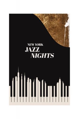 POSTERS Plakát, Obraz - Kubistika - NY Jazz, (40 x 60 cm)