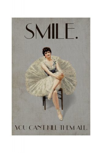 POSTERS Plakát, Obraz - Kubistika - Keep smiling, (40 x 60 cm)