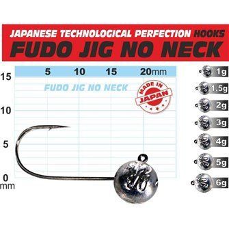 Fudo JIG bez nálitku č.6 balení 5ks 5g