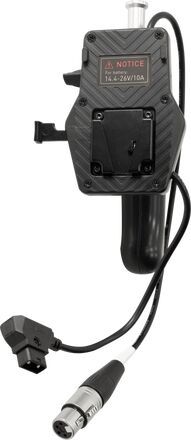 NanLite V Mount Battery Grip with 4 Pin XLR Connector