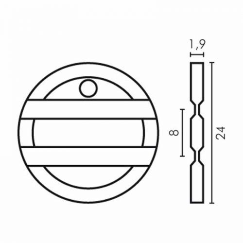 NORDITALIA RICAMBI s.r.l. Kovový žeton typ V k mechanickému mincovníku