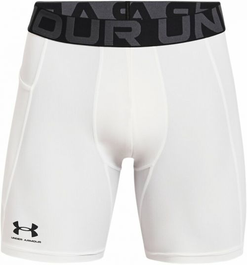 Under Armour Men's HeatGear Armour Compression Shorts White/Black M