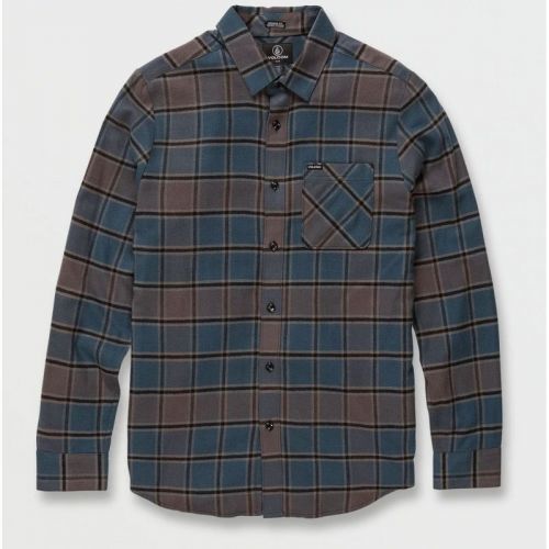 KOŠILE VOLCOM Caden Plaid L/S - černá - L - 471435