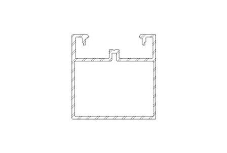 Podkladový hliníkový profil 9522, 50x50x6000 mm, TWINSON