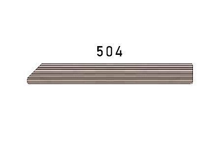 Soklová lišta kůra 9556 504, 78x10x4500/6000 mm, TWINSON 10 × 78 × 4500 mm
