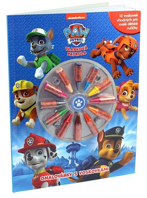 Tlapková patrola - Omalovánky s voskovkami - Kolektiv