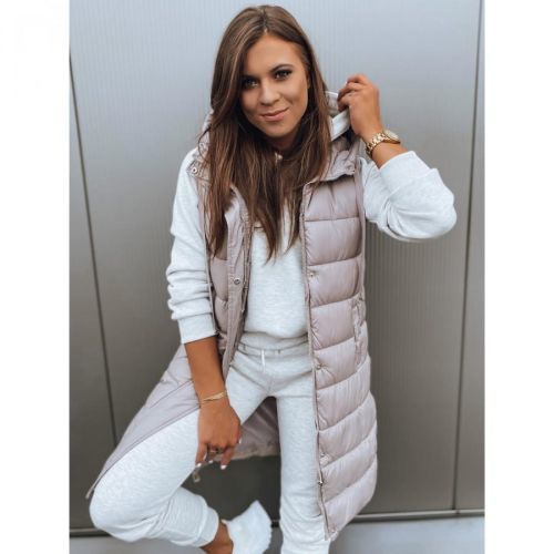 Women's vest KERIN beige Dstreet TY2917