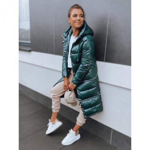 Women's winter jacket GOLDEN PREMIUM dark green Dstreet TY2901