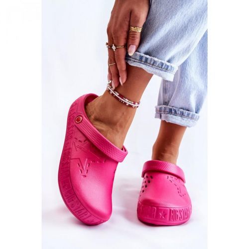 Women's Light Slippers Kroks Big Star II275007 Fuchsia