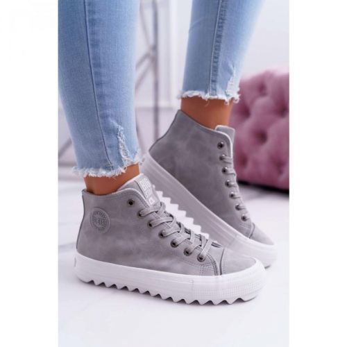 Women's Sneakers Big Star High Warm Grey EE274114