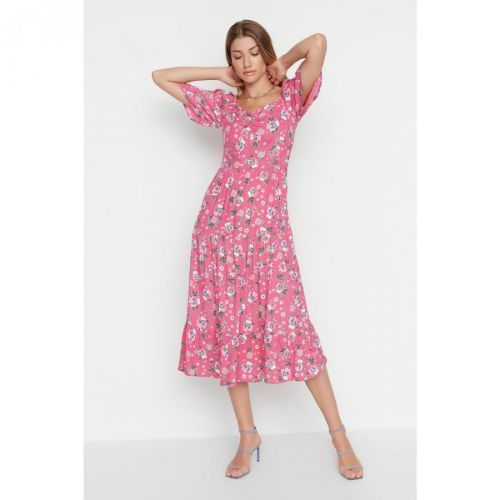 Trendyol Pink Midi Dress