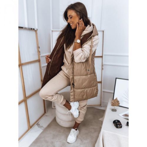 Women's vest ROSI camel Dstreet TY2872