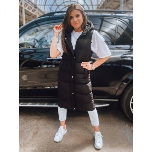 Women's quilted vest ELLA black Dstreet TY3030
