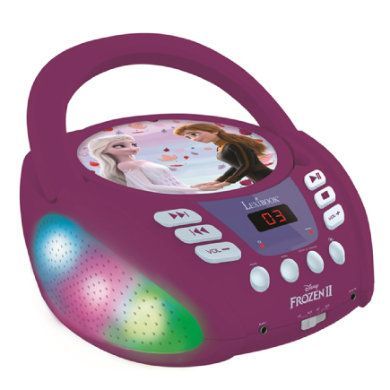 LEXIBOOK Přehrávač CD Disney Ledová princezna Bluetooth s připojením USB