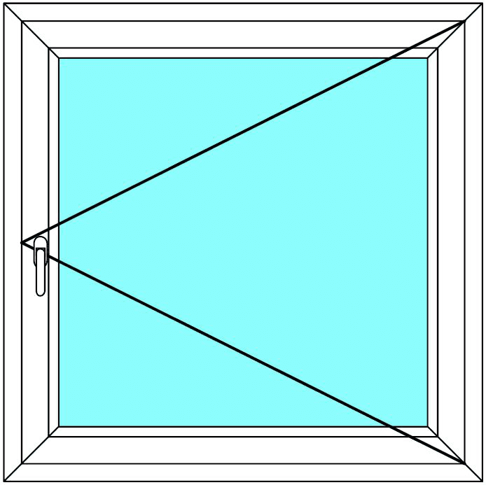 EKOSUN Plastové okno 130x110 cm - otevíravé