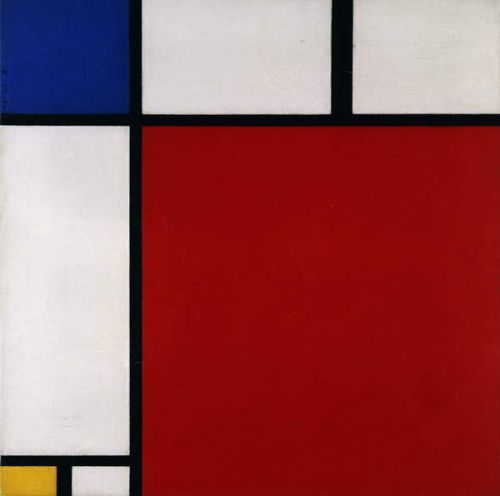 Mondrian, Piet Mondrian, Piet - Obrazová reprodukce Composition with Red, Blue and Yellow, 1930, (40 x 40 cm)