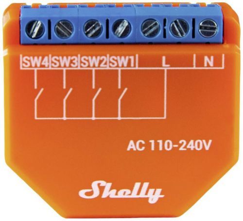 Shelly Plus i4 Shelly řadič  Wi-Fi, Bluetooth
