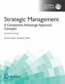 Strategic Management: A Competitive Advantage Approach, Concepts (David Fred R.)(Paperback)