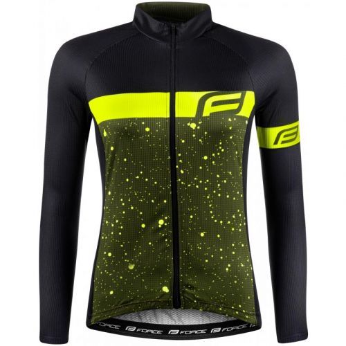 Dres Force Spray Lady - dámské, dlouhý, armádní zelená-žlutá fluo - velikost 2XL