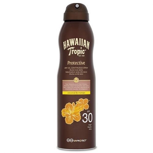 Hawaiian Tropic Suchý olej na opalování SPF 30 Protective (Dry Oil Continuous Spray)  177  ml